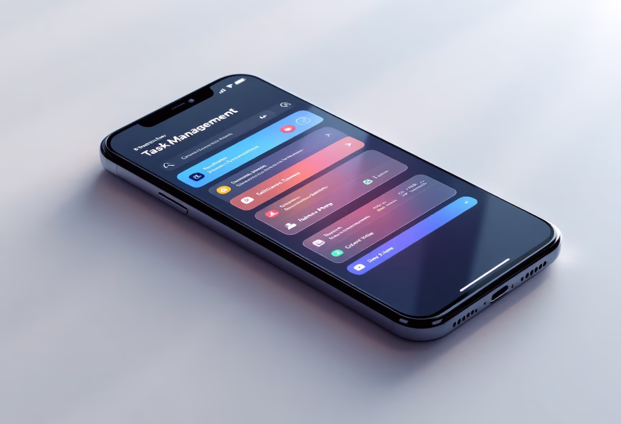 interface of task management module (for a productivity tools business)
