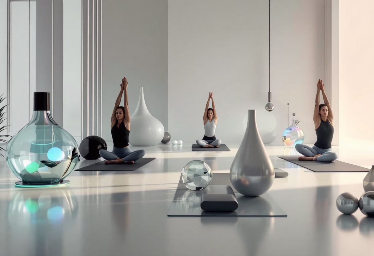 yoga class in session